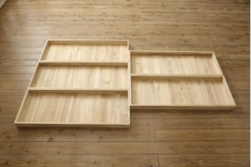 箪笥サイドボードをリペア&カスタム!木製の脚を取り付け、現状の品物に合わせて1トーン程落ち着いた色に着色。(ローボード、収納棚、着物箪笥、テレビ台)
