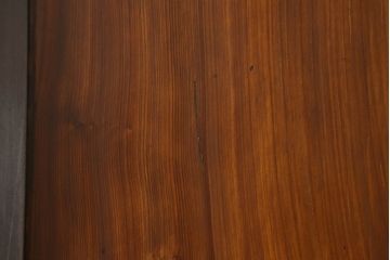 組子帯戸4枚をリペア&カスタム!高さと幅をリサイズし、レーザー加工による組子デザインの枠を製作。表はクリアガラス、裏はすりガラスに交換。色味は当店商品を参考に着色。(引き戸、帯戸)