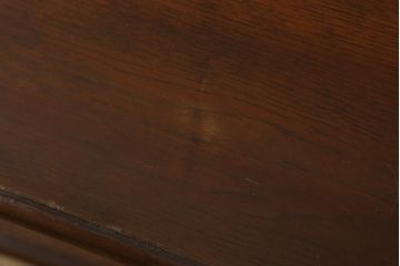 オープンラックをリペア&カスタム!棚板は不足分を新規製作し取り付け、修繕箇所は本体と馴染ませ、現状のお品物に合わせて1トーン程落ち着いた色に着色。(棚、上置棚、ローボード、サイドボード)