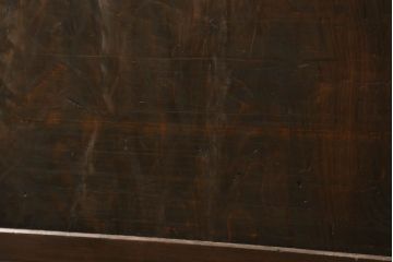 ガラス戸2枚をリペア&カスタム!高さと幅をリサイズし、調整式の平型の戸車を取り付け。色味は当店商品を参考に着色。(引き戸、建具)