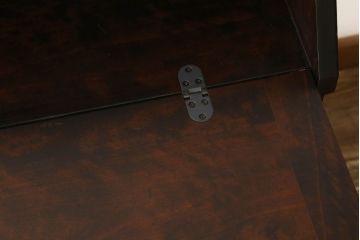 ライティングビューローをリペア&カスタム!指定箇所に配線用の穴開け加工。(机、在宅ワーク、在宅用、引き出し、ワークデスク)
