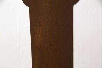 チェア4脚をリペア&カスタム!ご希望の生地で座面を張替え。修繕箇所などを本体の色味に合わせて着色し、全体的にワックス仕上げ。(ダイニングチェア、椅子)