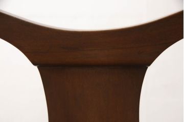 チェア4脚をリペア&カスタム!ご希望の生地で座面を張替え。修繕箇所などを本体の色味に合わせて着色し、全体的にワックス仕上げ。(ダイニングチェア、椅子)