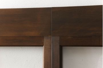 ガラス戸4枚をリペア&カスタム!高さをリサイズし、全てのガラスを新品のクリアガラスに交換。色味は当店商品を参考に着色。(引き戸、建具)