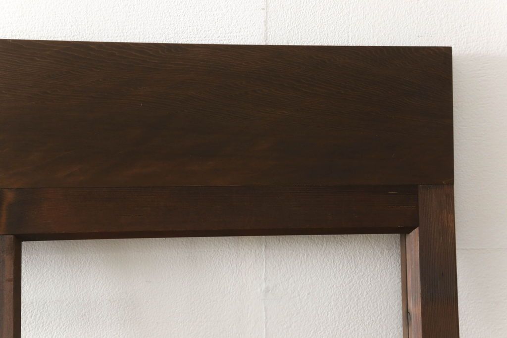 ガラス戸4枚をリペア&カスタム!高さをリサイズし、全てのガラスを新品のクリアガラスに交換。色味は当店商品を参考に着色。(引き戸、建具)