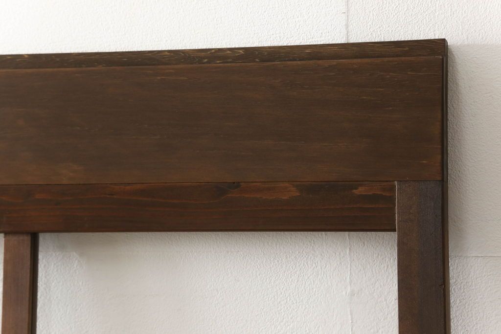 ガラス戸4枚をリペア&カスタム!高さをリサイズし、全てのガラスを新品のクリアガラスに交換。色味は当店商品を参考に着色。(引き戸、建具)