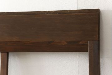 ガラス戸4枚をリペア&カスタム!高さをリサイズし、全てのガラスを新品のクリアガラスに交換。色味は当店商品を参考に着色。(引き戸、建具)