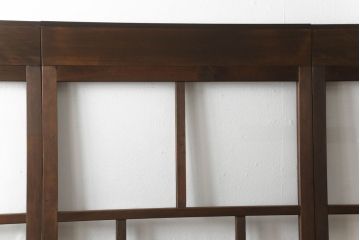 ガラス戸4枚をリペア&カスタム!高さをリサイズし、全てのガラスを新品のクリアガラスに交換。色味は当店商品を参考に着色。(引き戸、建具)