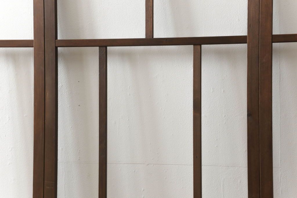 ガラス戸4枚をリペア&カスタム!高さをリサイズし、全てのガラスを新品のクリアガラスに交換。色味は当店商品を参考に着色。(引き戸、建具)