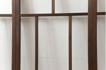 ガラス戸4枚をリペア&カスタム!高さをリサイズし、全てのガラスを新品のクリアガラスに交換。色味は当店商品を参考に着色。(引き戸、建具)