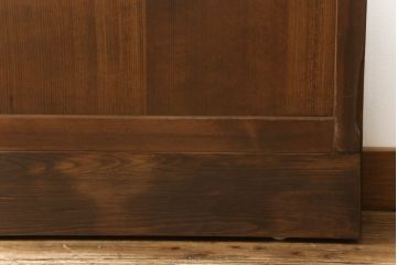 ガラス戸4枚をリペア&カスタム!高さをリサイズし、全てのガラスを新品のクリアガラスに交換。色味は当店商品を参考に着色。(引き戸、建具)