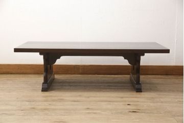 松本民芸家具の折りたたみ座卓の見た目を変えずに奇麗にリペア!天板の塗装を剥離し、輪ジミのできにくい塗料で再塗装。(ローテーブル、ちゃぶ台、文机、センターテーブル、折り畳み)