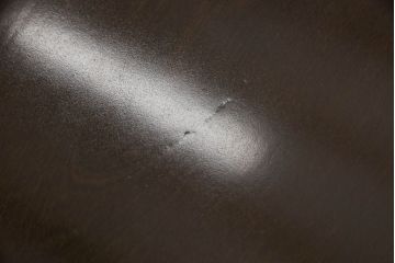 松本民芸家具のG型座卓の見た目を変えずに奇麗にリペア!お客様のご希望に合わせて塗装を剥離して、輪ジミのできにくい塗料で再塗装。(センターテーブル、リビングテーブル、ローテーブル)