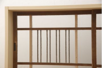 ガラス窓をリペア&カスタム!お客様のご希望に合わせてリサイズ。戸枠を新規製作。着色はせず、手触りが良くなる程度のバフ掛けをして仕上げ。(ガラス戸、引き戸、建具)