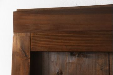 蔵戸をリペア&カスタム!高品質リペアを施し、リサイズ。丸型戸車を取り付け。外部用塗装で仕上げ。(引き戸、玄関戸、建具)