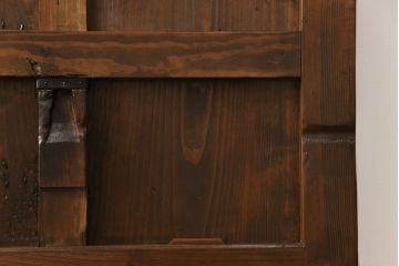 蔵戸をリペア&カスタム!高品質リペアを施し、リサイズ。丸型戸車を取り付け。外部用塗装で仕上げ。(引き戸、玄関戸、建具)