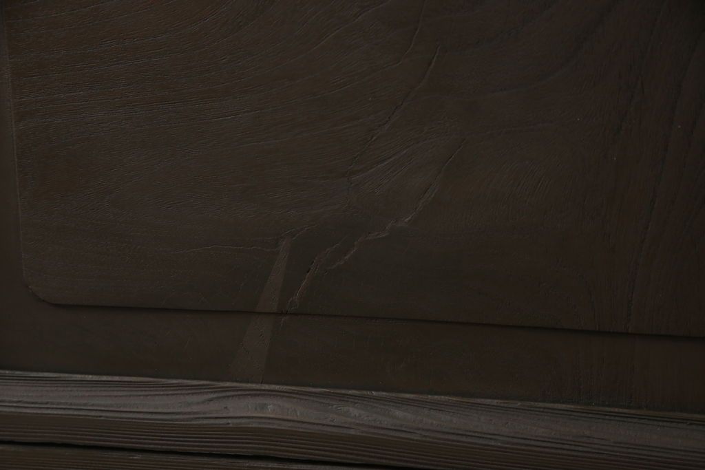 ガラス戸をリペア&カスタム!リサイズし平型戸車を取り付け。クリアガラスをはめ込み、木部はご希望の色味に着色仕上げ。(引き戸、建具)