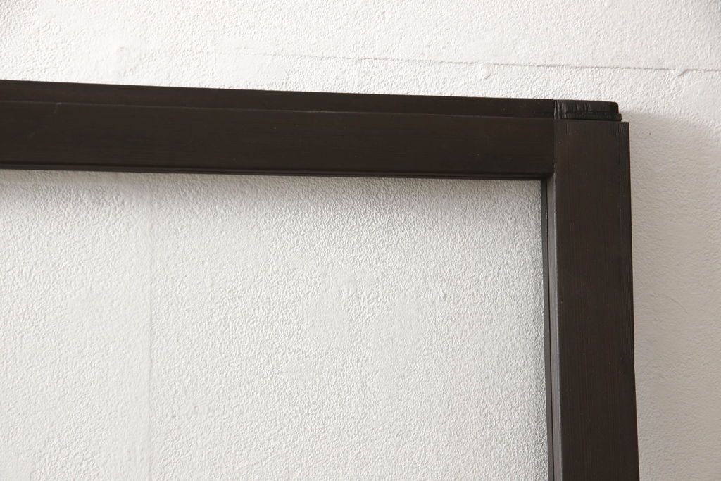 ガラス戸をリペア&カスタム!リサイズし平型戸車を取り付け。クリアガラスをはめ込み、木部はご希望の色味に着色仕上げ。(引き戸、建具)