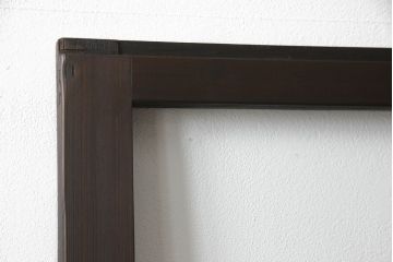 ガラス戸をリペア&カスタム!リサイズし平型戸車を取り付け。クリアガラスをはめ込み、木部はご希望の色味に着色仕上げ。(引き戸、建具)