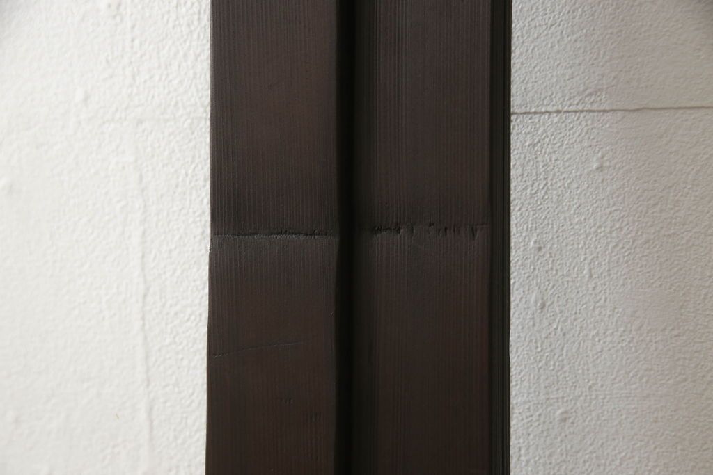 ガラス戸をリペア&カスタム!リサイズし平型戸車を取り付け。クリアガラスをはめ込み、木部はご希望の色味に着色仕上げ。(引き戸、建具)