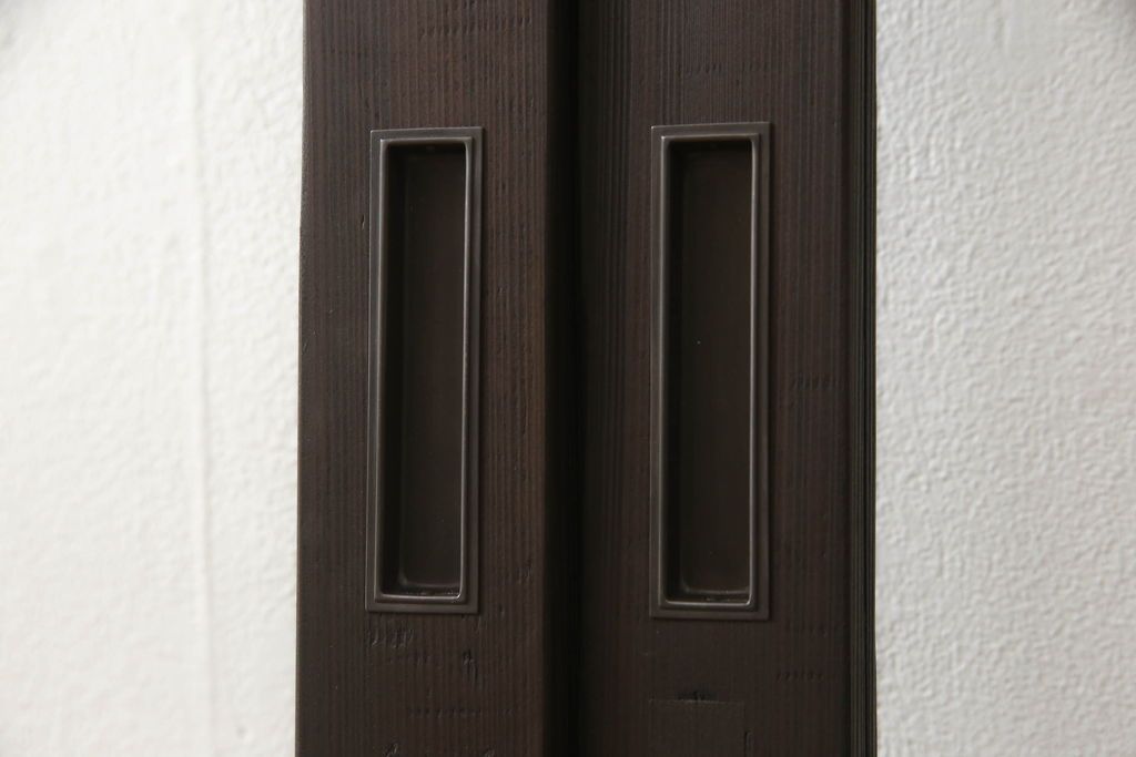 ガラス戸をリペア&カスタム!リサイズし平型戸車を取り付け。クリアガラスをはめ込み、木部はご希望の色味に着色仕上げ。(引き戸、建具)