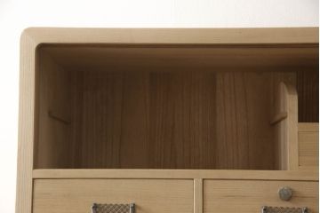 総桐箪笥の見た目を変えずに綺麗にリペア!元の自然な雰囲気をそのままに木地色仕上げ。(四方丸、大丸、桐たんす、和箪笥、和たんす、衣装箪笥)