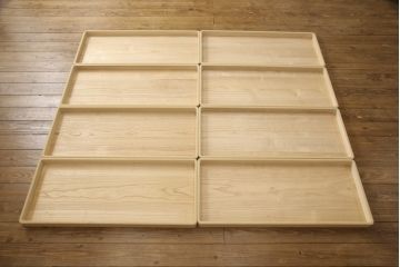 加茂総桐箪笥の見た目を変えずに綺麗にリペア!本来の美しさを活かした木地色仕上げ。(胴厚・四方丸、桐タンス、桐たんす、着物箪笥)