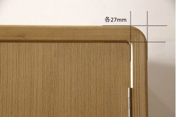 加茂総桐箪笥の見た目を変えずに綺麗にリペア!本来の美しさを活かした木地色仕上げ。(胴厚・四方丸、桐タンス、桐たんす、着物箪笥)