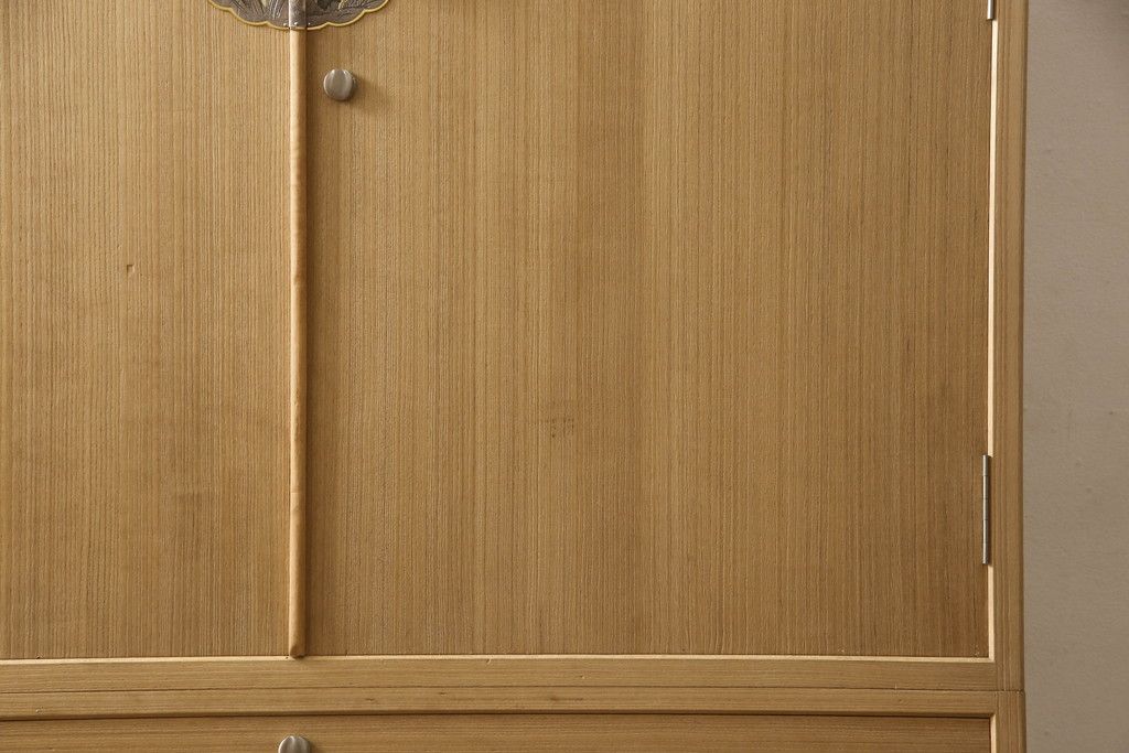 加茂総桐箪笥の見た目を変えずに綺麗にリペア!本来の美しさを活かした木地色仕上げ。(胴厚・四方丸、桐タンス、桐たんす、着物箪笥)