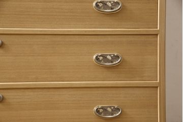 加茂総桐箪笥の見た目を変えずに綺麗にリペア!本来の美しさを活かした木地色仕上げ。(胴厚・四方丸、桐タンス、桐たんす、着物箪笥)