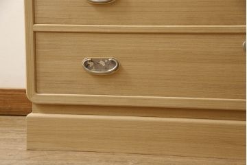 加茂総桐箪笥の見た目を変えずに綺麗にリペア!本来の美しさを活かした木地色仕上げ。(胴厚・四方丸、桐タンス、桐たんす、着物箪笥)