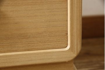 加茂総桐箪笥の見た目を変えずに綺麗にリペア!本来の美しさを活かした木地色仕上げ。(胴厚・四方丸、桐タンス、桐たんす、着物箪笥)