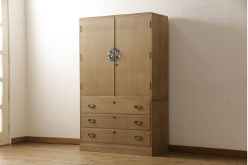 総桐箪笥の見た目を変えずに綺麗にリペア!本来の美しさを活かした木地色仕上げ。(並厚、桐たんす、和タンス、収納箪笥、着物箪笥)