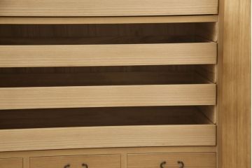 総桐箪笥の見た目を変えずに綺麗にリペア!本来の美しさを活かした木地色仕上げ。(並厚、桐たんす、和タンス、収納箪笥、着物箪笥)