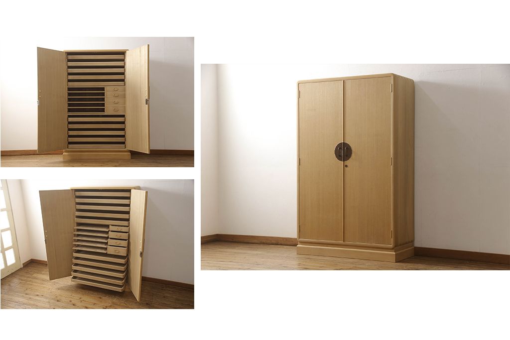 加茂総桐箪笥の見た目を変えずに綺麗にリペア!本来の美しさを活かした木地色仕上げ。(胴厚、桐たんす、着物箪笥、和タンス、衣装箪笥、引き出し)