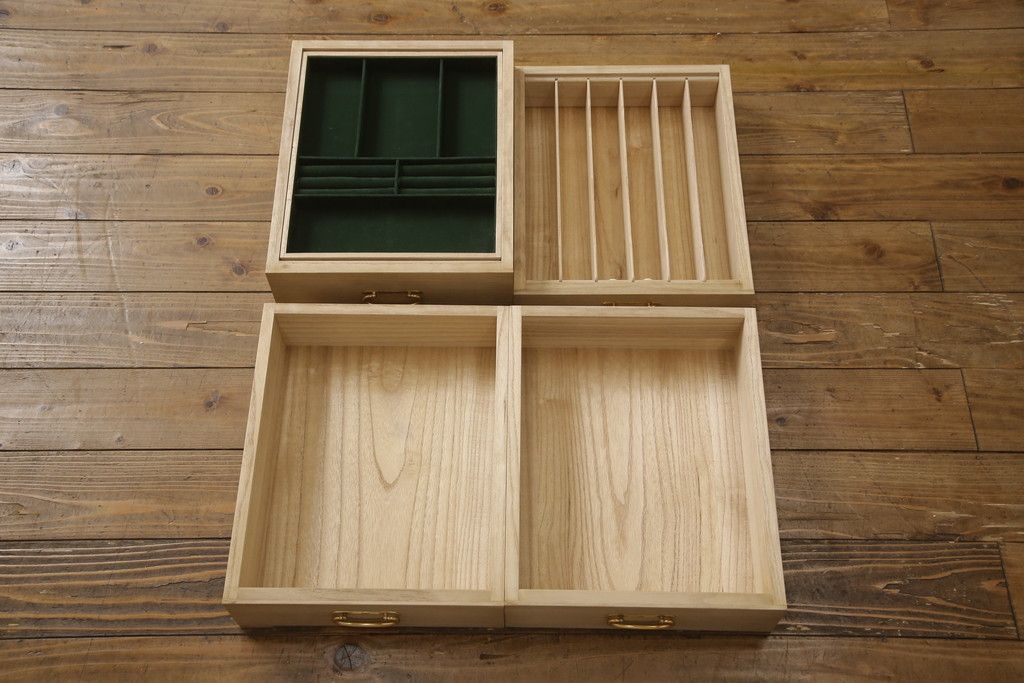 加茂総桐箪笥の見た目を変えずに綺麗にリペア!本来の美しさを活かした木地色仕上げ。(胴厚、桐たんす、着物箪笥、和タンス、衣装箪笥、引き出し)