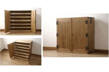 昭和中期の桐箪笥の見た目を変えずに綺麗にリペア!蜜蝋ワックスで木地色仕上げ。(衣装箪笥、着物箪笥、和タンス、総桐箪笥)