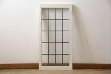 ステンドグラスをリペア&カスタム!高品質リペアを施し、アンティークホワイトでペイント仕上げ。(ガラス戸、窓、建具)