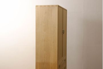総桐箪笥の見た目を変えずに綺麗にリペア!本来の美しさを活かした木地色仕上げ。(総桐たんす、着物箪笥、衣装箪笥、整理箪笥、引き出し、和タンス)