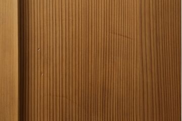 昭和初期の板戸をリペア&カスタム!リサイズし、吊り金具を加工。クリアワックスのみで木地色仕上げ。(引き戸、建具)