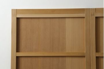 昭和初期の板戸をリペア&カスタム!リサイズし、吊り金具を加工。クリアワックスのみで木地色仕上げ。(引き戸、建具)