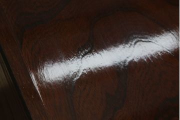 志太民芸家具のローボードをリペア&カスタム!元の色味を活かしつつ1トーン落ち着いた色に着色仕上げ。(サイドボード、和箪笥、収納箪笥、整理タンス、テレビ台、テレビボード、引き出し)