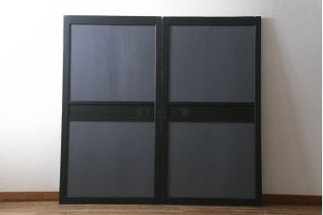 明治期の板戸をリペア&カスタム!丸戸車からV字戸車に交換。戸枠を新規製作。(帯戸、引き戸、建具)