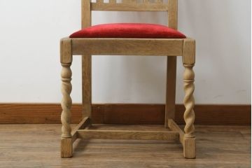 ツイストレッグのダイニングチェアをリペア&カスタム!脚をカットし、全体をクリアワックスで仕上げ。(サロンチェア、椅子)