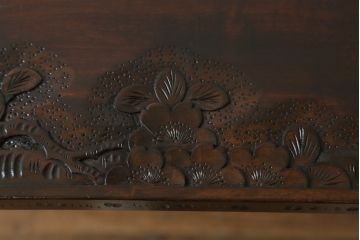 ローテーブルをリペア&カスタム!脚を加工し高さを上げ、全体を1トーン落ち着いた色味で着色仕上げ。(コーヒーテーブル、カフェテーブル、サイドテーブル)