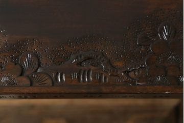 ローテーブルをリペア&カスタム!脚を加工し高さを上げ、全体を1トーン落ち着いた色味で着色仕上げ。(コーヒーテーブル、カフェテーブル、サイドテーブル)