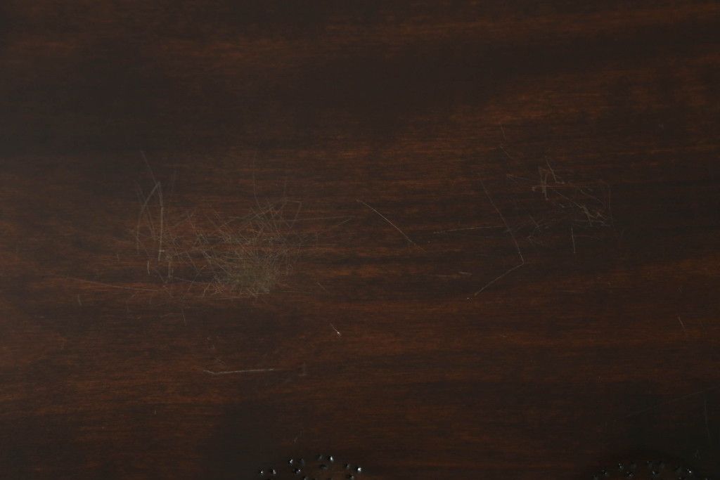 ローテーブルをリペア&カスタム!脚を加工し高さを上げ、全体を1トーン落ち着いた色味で着色仕上げ。(コーヒーテーブル、カフェテーブル、サイドテーブル)