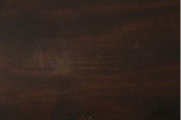 ローテーブルをリペア&カスタム!脚を加工し高さを上げ、全体を1トーン落ち着いた色味で着色仕上げ。(コーヒーテーブル、カフェテーブル、サイドテーブル)