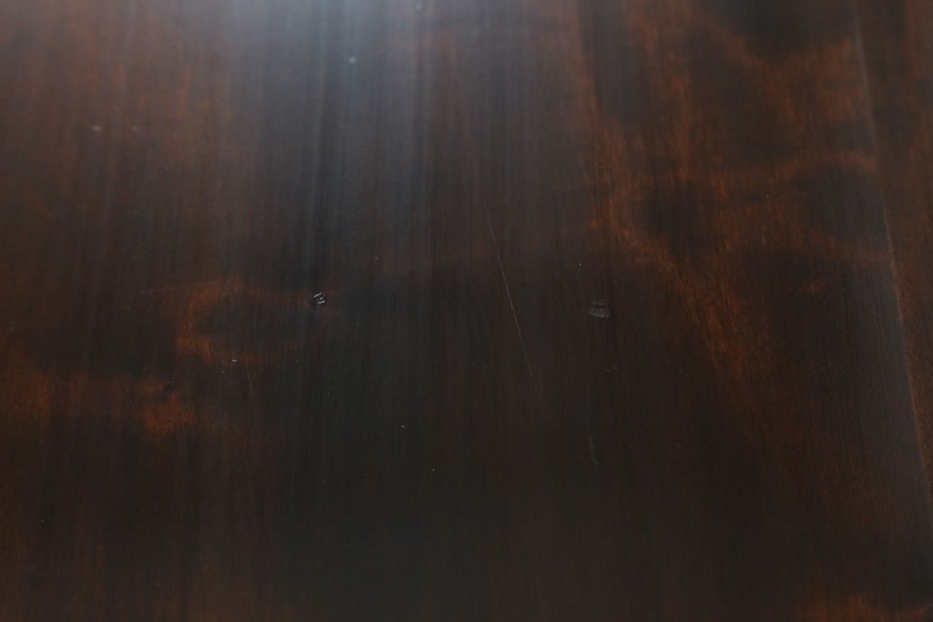 ローテーブルをリペア&カスタム!脚を加工し高さを上げ、全体を1トーン落ち着いた色味で着色仕上げ。(コーヒーテーブル、カフェテーブル、サイドテーブル)