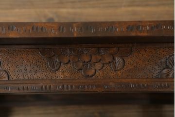 ローテーブルをリペア&カスタム!脚を加工し高さを上げ、全体を1トーン落ち着いた色味で着色仕上げ。(コーヒーテーブル、カフェテーブル、サイドテーブル)